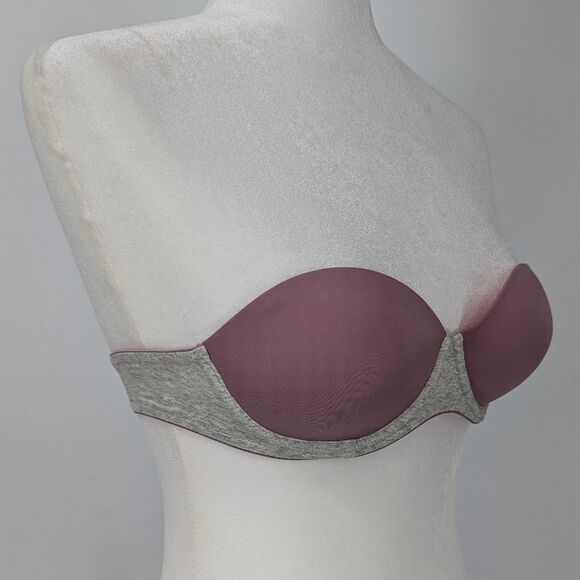 PINK Victoria's Secret Wear Everywhere Multi Way Strapless Push-Up Bra 32B - Picture 2 of 8